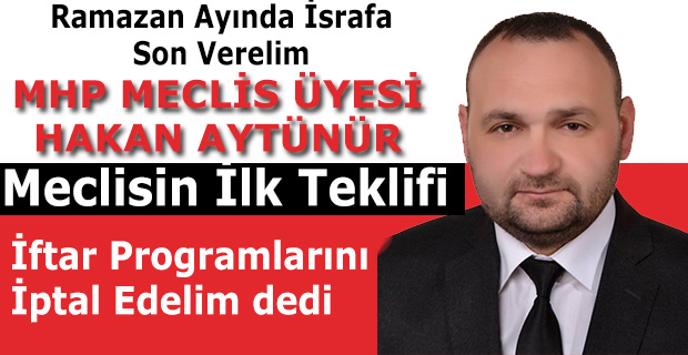 HAKAN AYTÜNÜR;"İLK ÖNERİSİ TAKDİR TOPLADI"