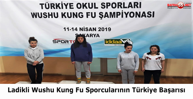 Ladikli wushu kung fu Sporcularının Türkiye Başarısı