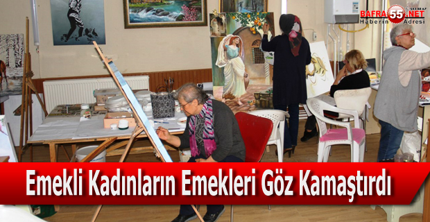 Emekli Kadınlar Resim Kursunda Buluştu