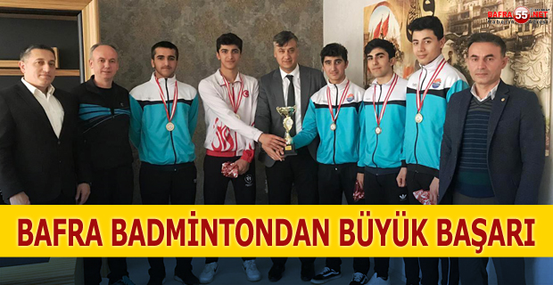 BAFRA BADMİNTONDAN BÜYÜK BAŞARI