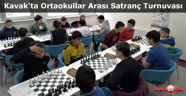 Kavak'ta Ortaokullar Arası Satranç Turnuvası