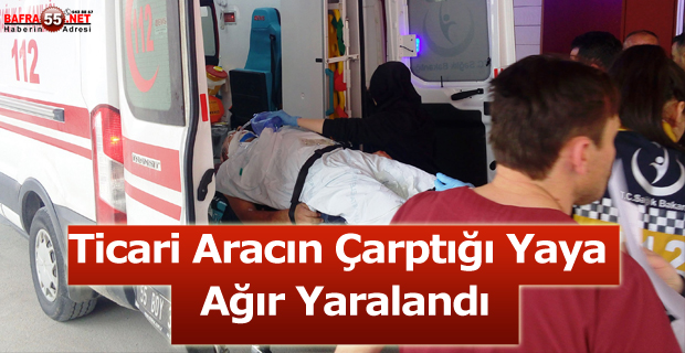 Hafif Ticari Aracın Çarptığı Yaya Ağır Yaralandı