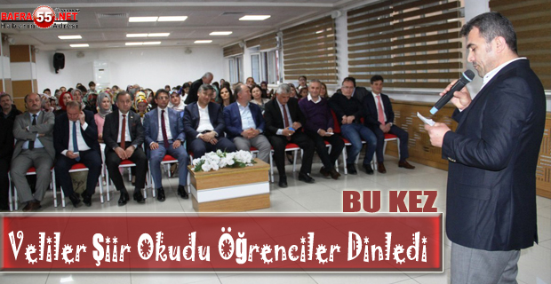 Veliler Şiir Okudu Öğrenciler Dinledi