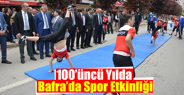 100’üncü yılda Bafra’da spor etkinliği