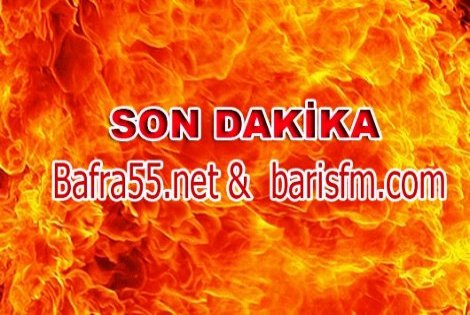 Bafra'da Yangın