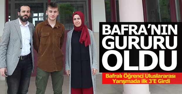 Bafralı Öğrenci Uluslararası Yarışmada İlk 3’E Girdi