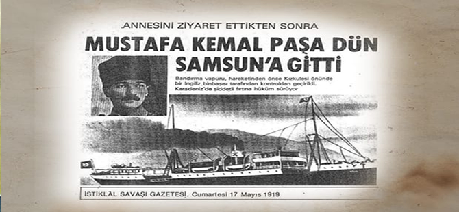 Mustafa Kemal Paşa Samsun'a böyle çıktı