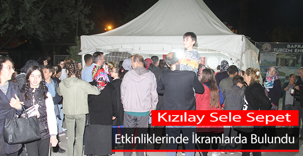 Kızılay Sele Sepet Etkinliklerinde İkramlarda Bulundu