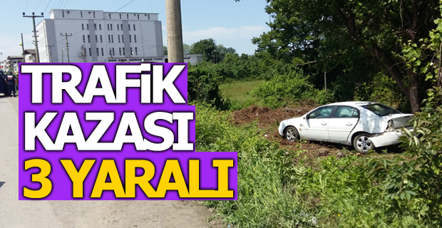 Samsun'da Trafik kazası 1 yaralı