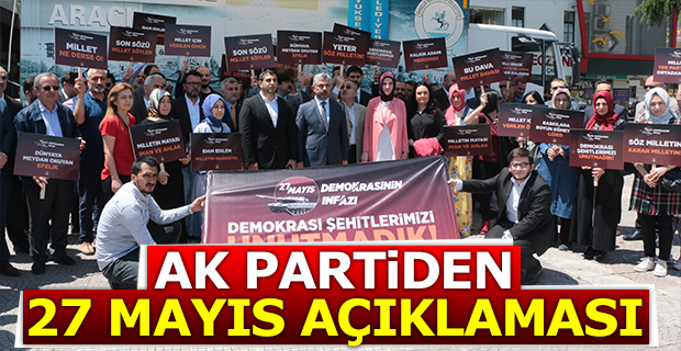 Ak Parti'den 27 Mayıs Açıklaması