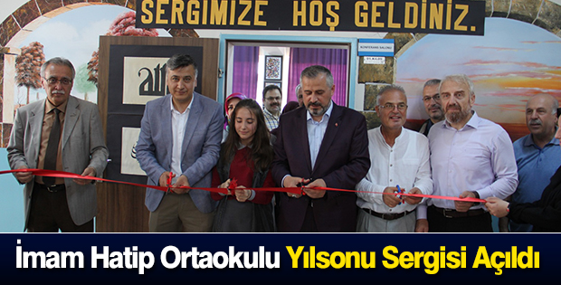 İmam Hatip Ortaokulu Yılsonu Sergisi Açıldı