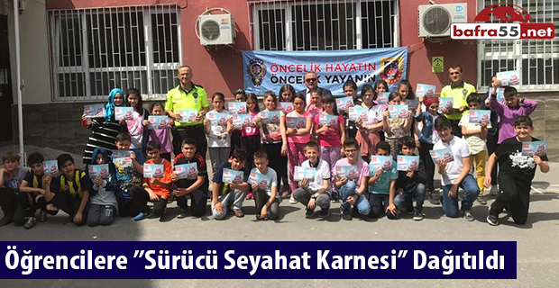 Öğrencilere ’’Sürücü Seyahat Karnesi’’ Dağıtıldı