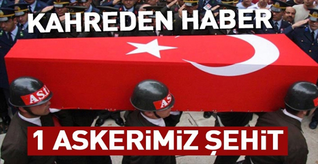 Hakkari'de 1 asker şehit oldu