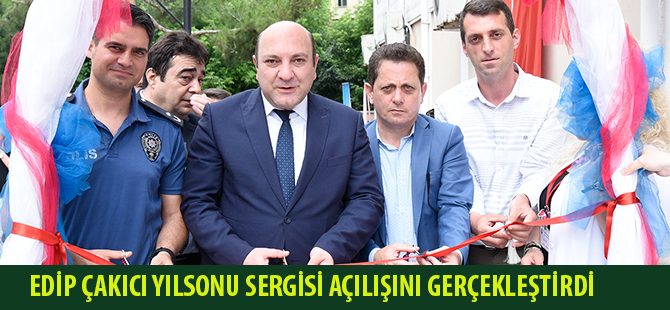 EDİP ÇAKICI YILSONU SERGİSİ AÇILIŞINI GERÇEKLEŞTİRDİ