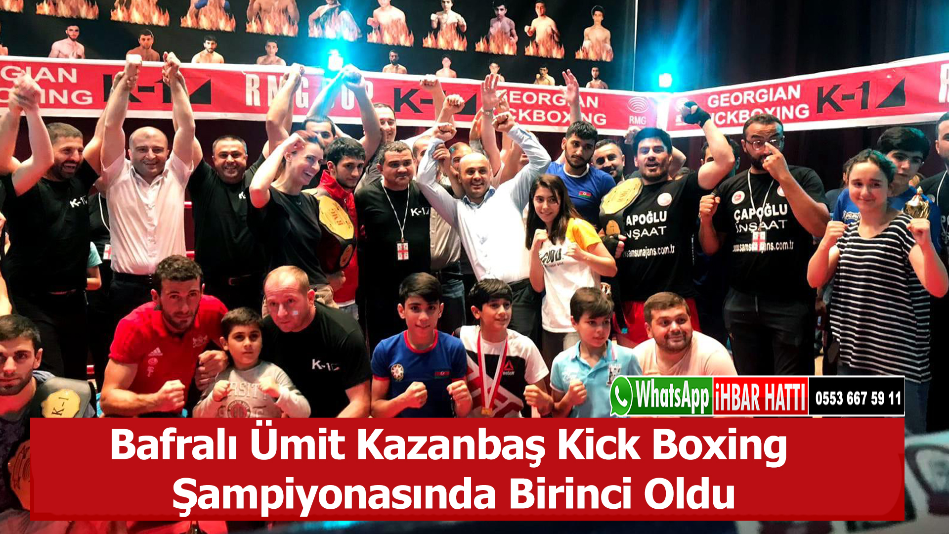 Bafralı Ümit Kazanbaş Kick Boxing Şampiyonasında Birinci Oldu