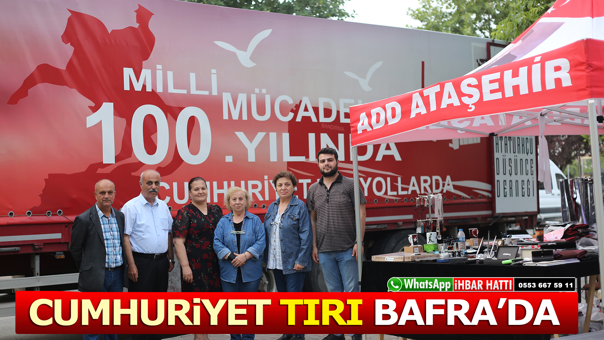 Cumhuriyet Tırı Bafra’da