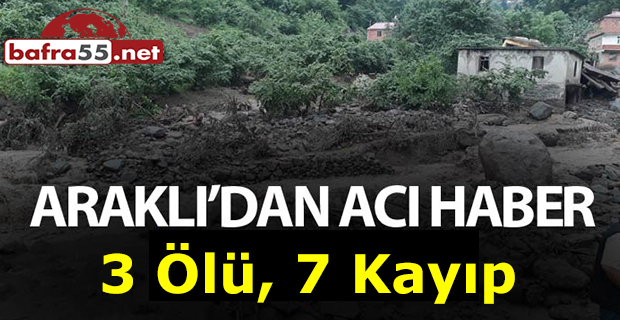 Araklı’dan Acı Haber