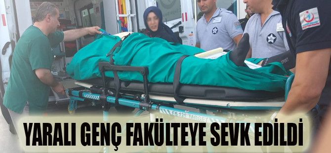 TIRA ÇARPAN GENÇ FAKÜLTEYE SEVK EDİLDİ