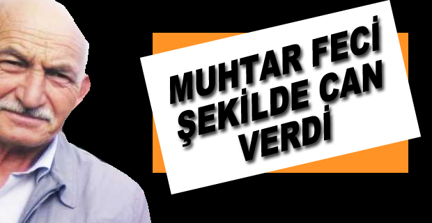 Traktör kazasında muhtar hayatını kaybetti