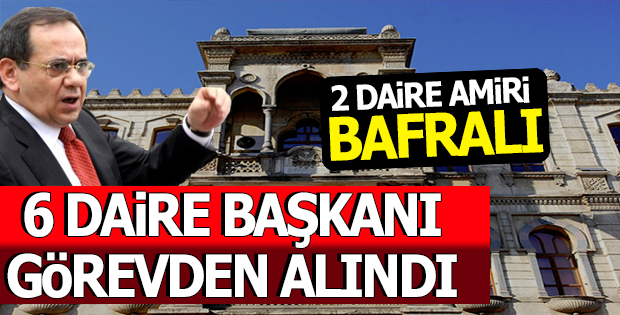 Samsun'da 6 Daire Başkanı Görevden Alındı