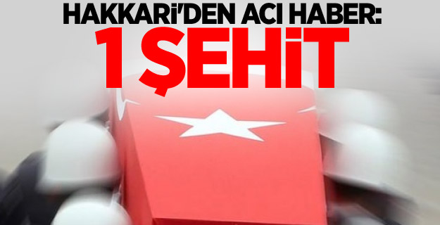 Hakkari'den Acı Haber 1 Asker Şehit Oldu