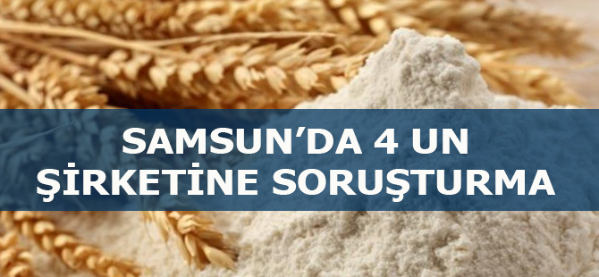 Samsun'da 4 Un Şirketine İnceleme