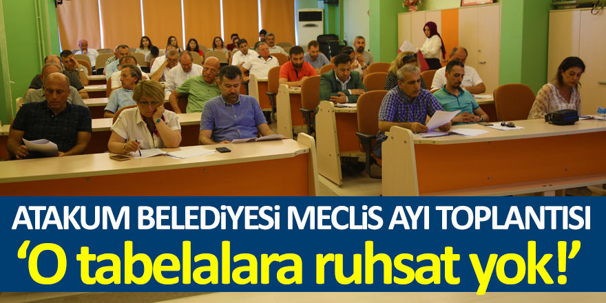 Atakum Belediyesi Meclis Ayı Toplantısı