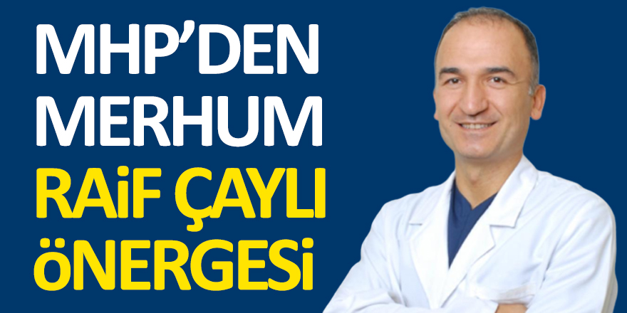 MHP'den Raif Çaylı Önergesi