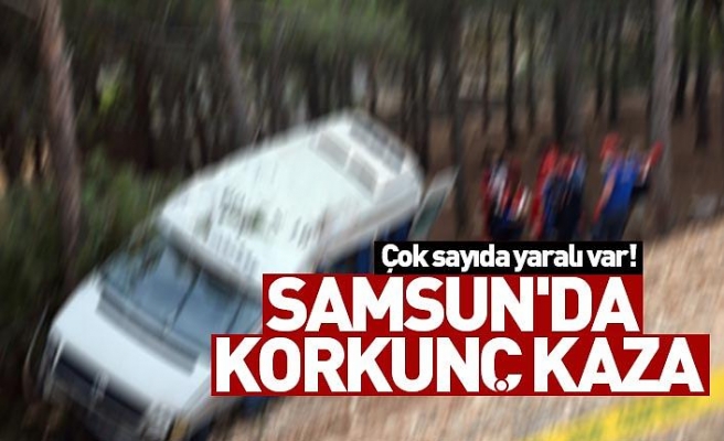 Samsun'da korkunç kaza, Çok sayıda yaralı var