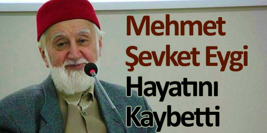 Mehmet Şevket Eygi Hayatını Kaybetti