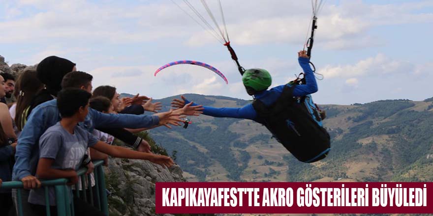 KAPIKAYAFEST'TE AKRO GÖSTERİLERİ BÜYÜLEDİ