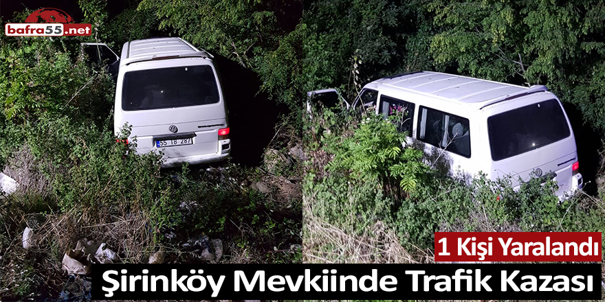 Şirinköy Mevkiinde Trafik Kazası; 1 Yaralı