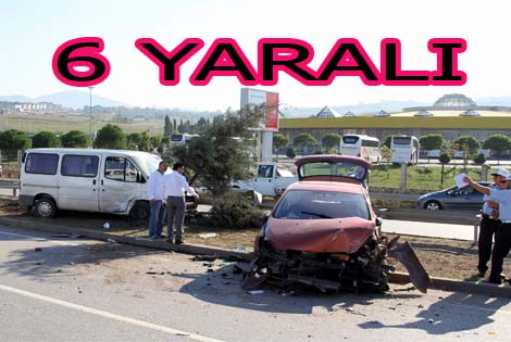 SAMSUN’DA TRAFİK KAZASI: 6 YARALI