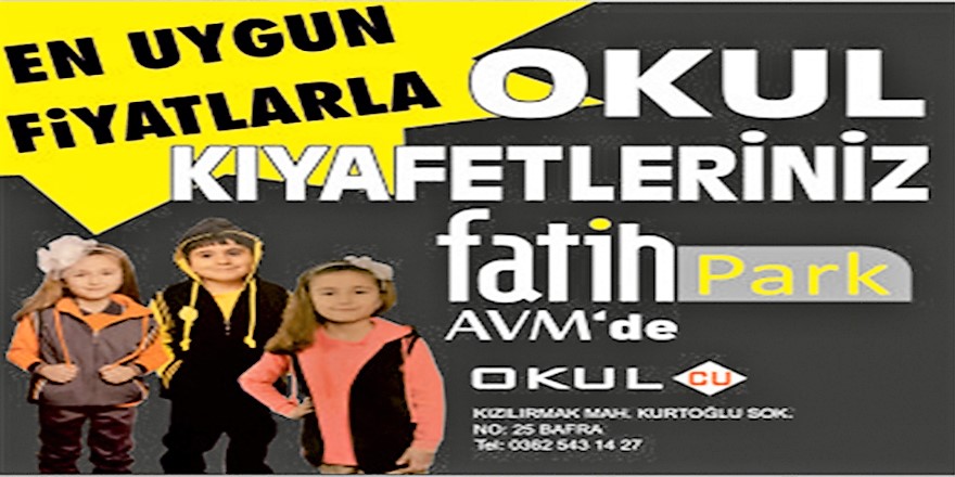 FatihPark AVM Okul İhtiyaçlarınızı Karşılıyor