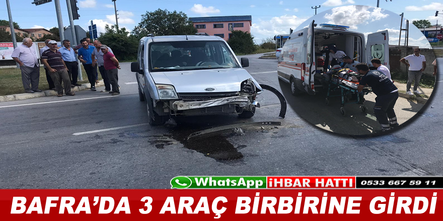 Kolay Kavşağında Trafik Kazası ; 1 Yaralı