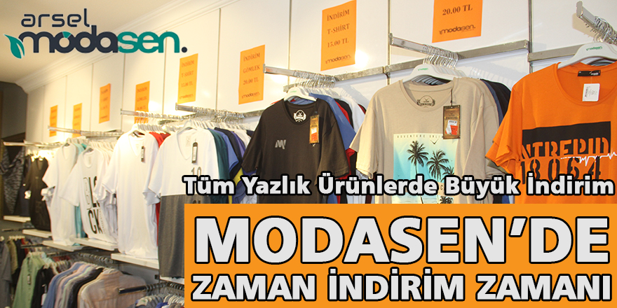 Modasen’de Tüm Yazlık Ürünlerde İndirim