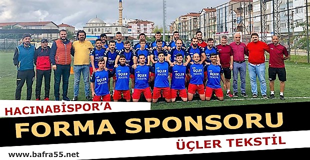 Hacınabispor'a Forma Sponsoru