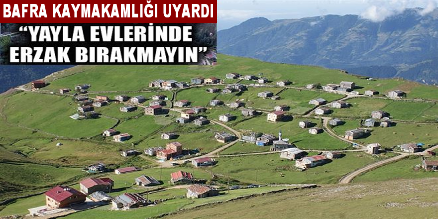 Bafra Kaymakamlığından  Uyarı