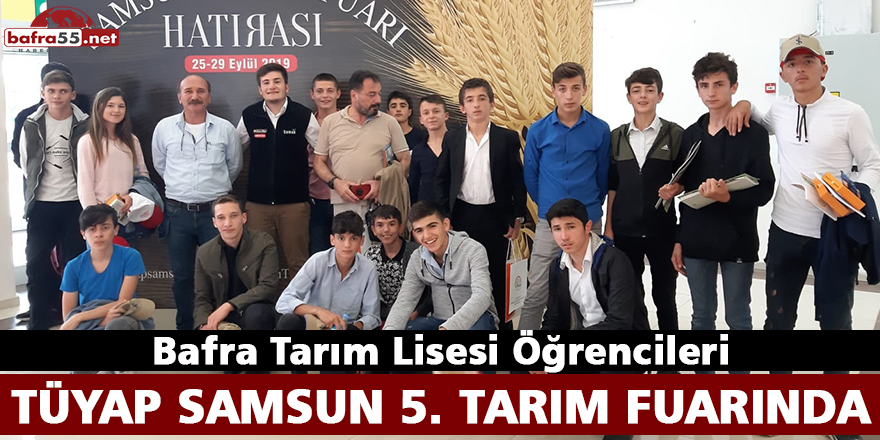 Bafra Tarım Lisesi Tüyap Samsun 5. Tarım Fuarında