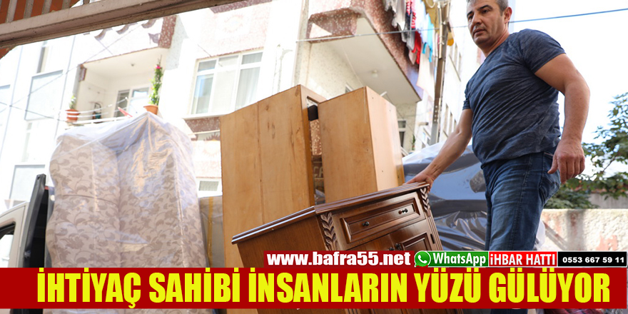 İHTİYAÇ SAHİBİ İNSANLARIN YÜZÜ GÜLÜYOR