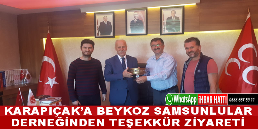 Karapıçak’a Beykoz Samsunlular Derneğinden Teşekkür Ziyareti