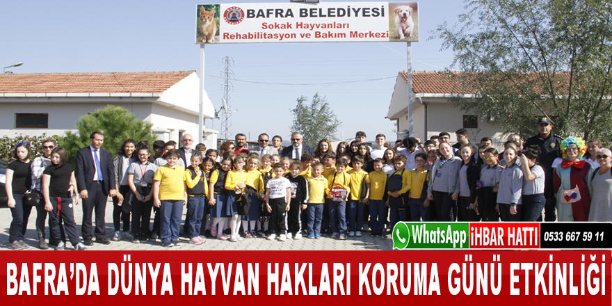 Bafra’da Dünya Hayvan Hakları Koruma günü etkinliği