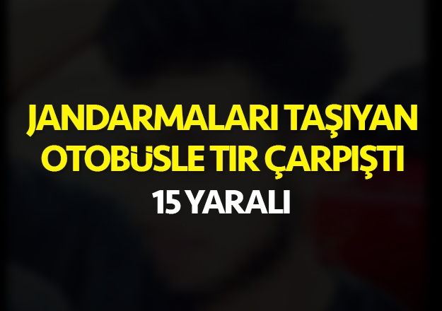 Jandarma Aracı Kaza Yapti 15 Yaralı