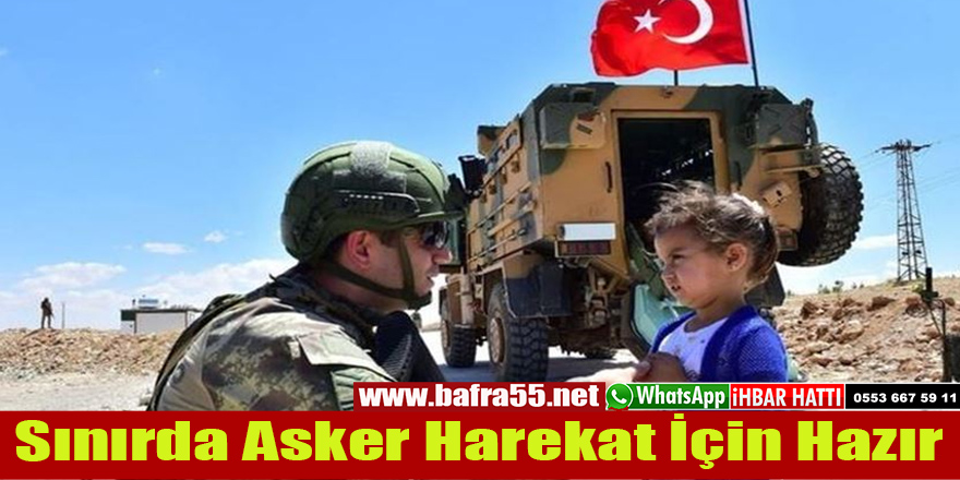 Sınırda Asker Harekat İçin Hazır