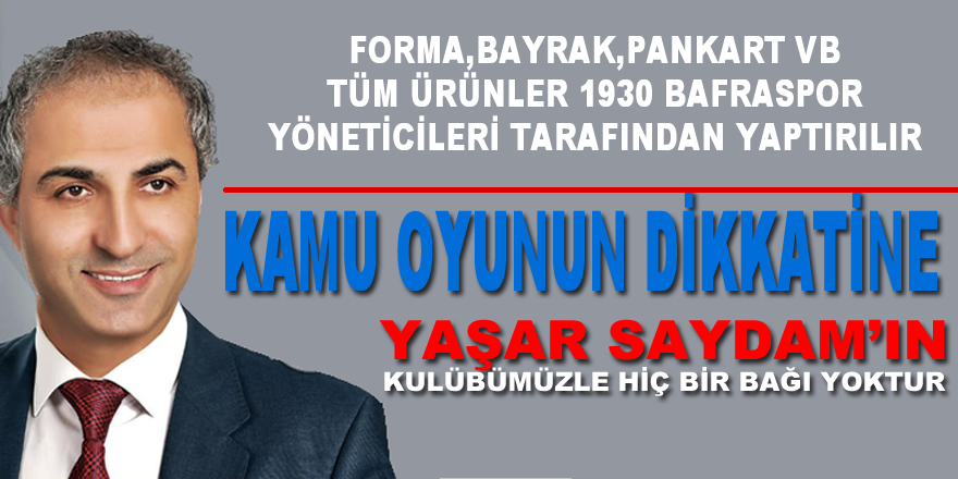 1930 Bafraspor Başkanı Fatih Yıldız'dan Basın Açıklaması