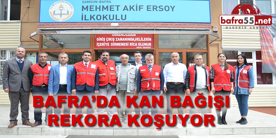 Bafra'da Kan bağışı rekora koşuyor