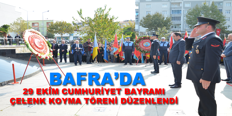 29 Ekim Cumhuriyet Bayramı Çelenk Koyma Töreni Düzenlendi