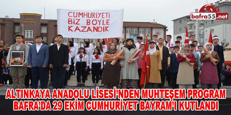 Bafra'da 29 Ekim Cumhuriyet Bayramı