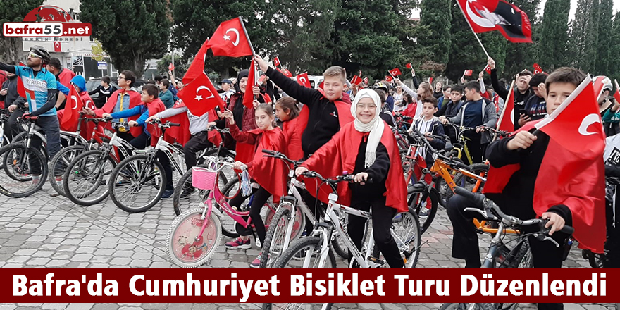 Bafra'da Cumhuriyet Bisiklet Turu Düzenlendi