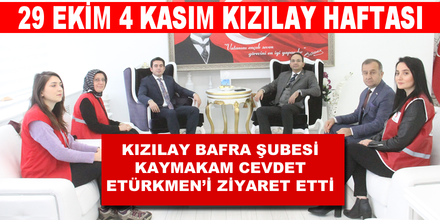 29 Ekim 4 Kasım Kızılay Haftası